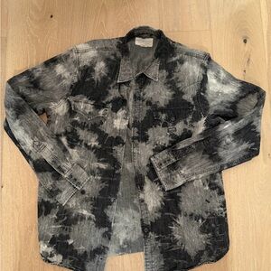 Denim & Supply Ralph Lauren Black and Gray Shirt Jacket